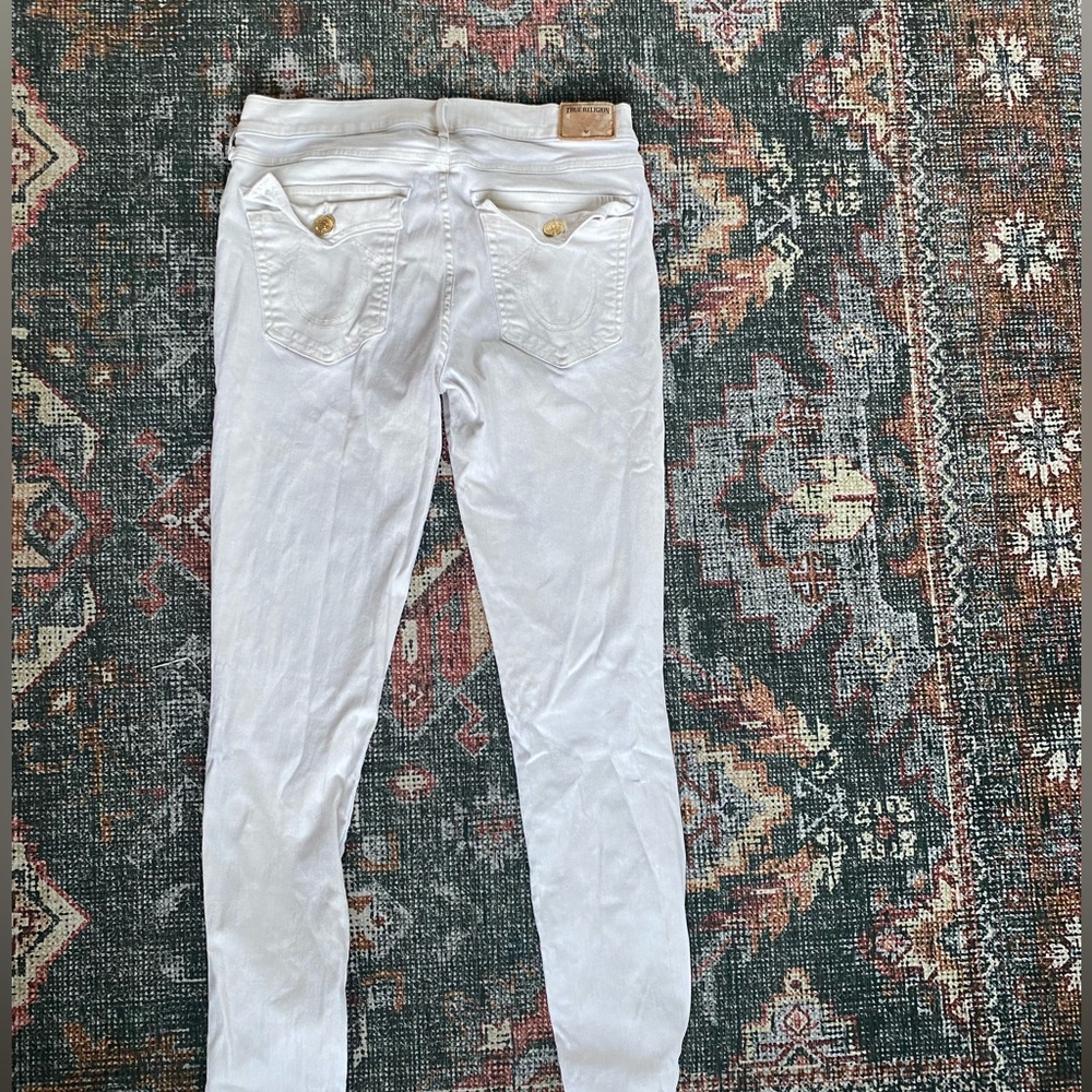 True Religion skinny jeans white size 30